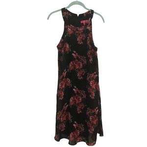 Betsey Johnson black floral dress women’s 10